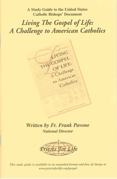 Picture of Study Guide to the US Bishops' Document "Living the Gospel of Life."