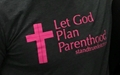 Picture of Let God Plan Parenthood t-shirt