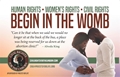 Picture of Civil Rights for the Unborn (CRU) postcards