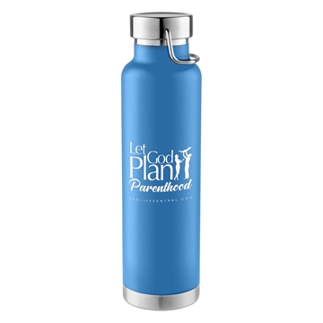 Picture of Let God Plan Parenthood (heather blue) water bottle