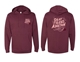 Picture of Pray to End Abortion (maroon & pink) double sided pull over hoodie