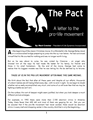 Picture of The Pact- A Letter to the Pro-Life Movement (Tract) by Mark Crutcher