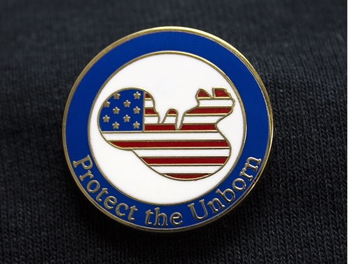 Picture of Patriotic Unborn Baby Pin