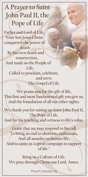 Picture of Saint John Paul II Prayer Card