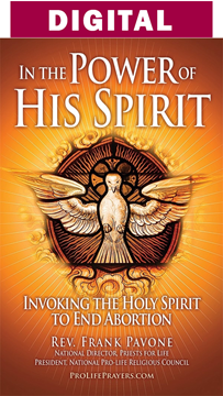 In the Power of His Spirit prayer booklet by: Fr. Frank Pavone